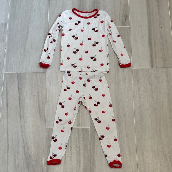 Kyte 3T Cherry Print Kids Pajamas - Picture 1 of 10